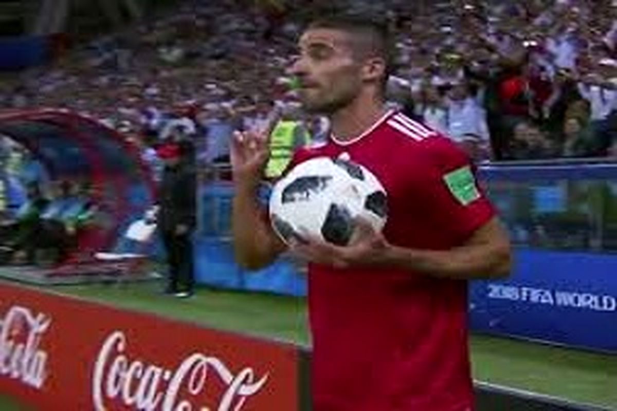 پرتاب اوت محمدی در میان لحظات به یادماندنی و جالب جام جهانی ۲۰۱۸