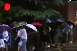 بارش باران تابستانی و وقوع سیل در چین