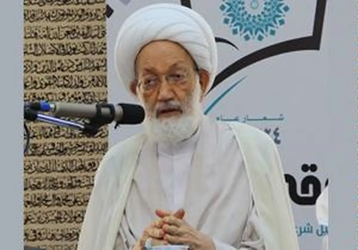 نخستین فیلم منتشر شده از آیت الله عیسی قاسم در لندن