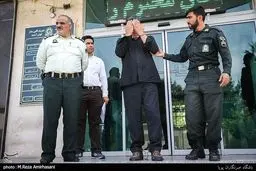 لحظه سرقت مسلحانه از بانک ملی و بازداشت سارق