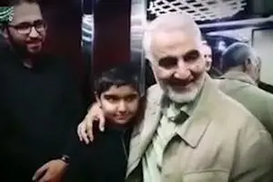 حضور اخیر سردار سلیمانی در منزل خانواده شهدا