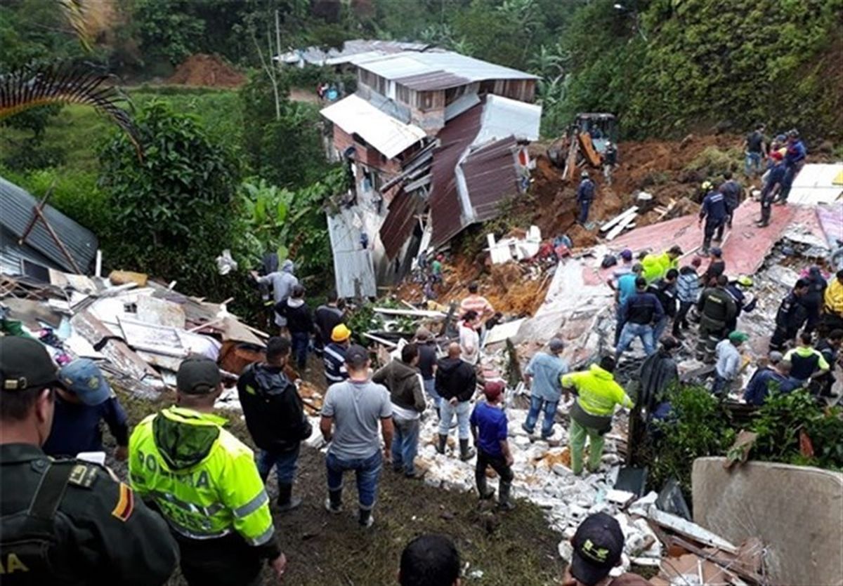 ۱۱ کشته در رانش زمین در کلمبیا