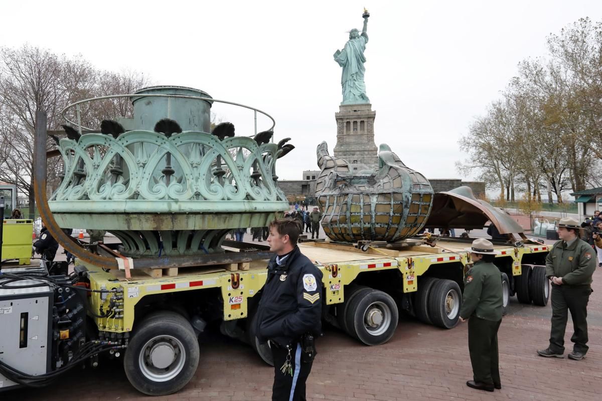 مجسمه معروف آزادی نیویورک به موزه منتقل شد