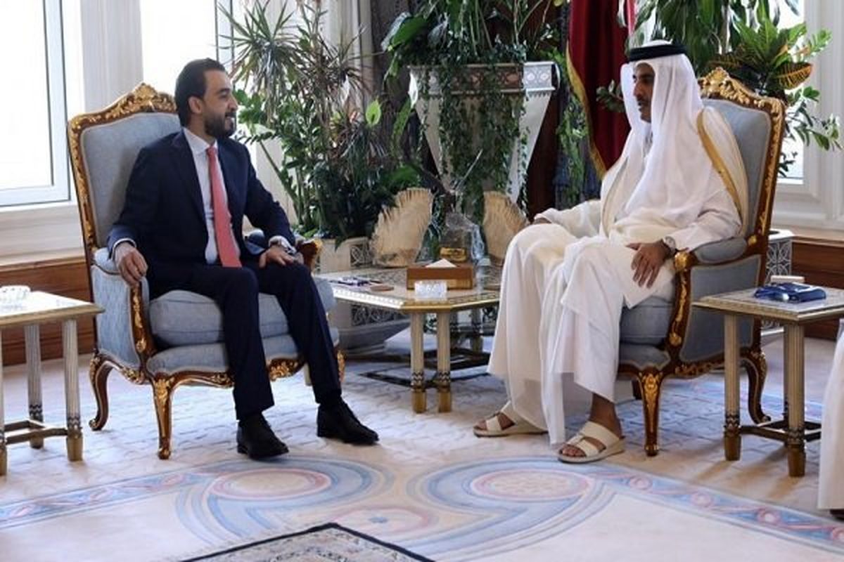 رایزنی «الحلبوسی» و امیر قطر درباره تقویت روابط دوجانبه