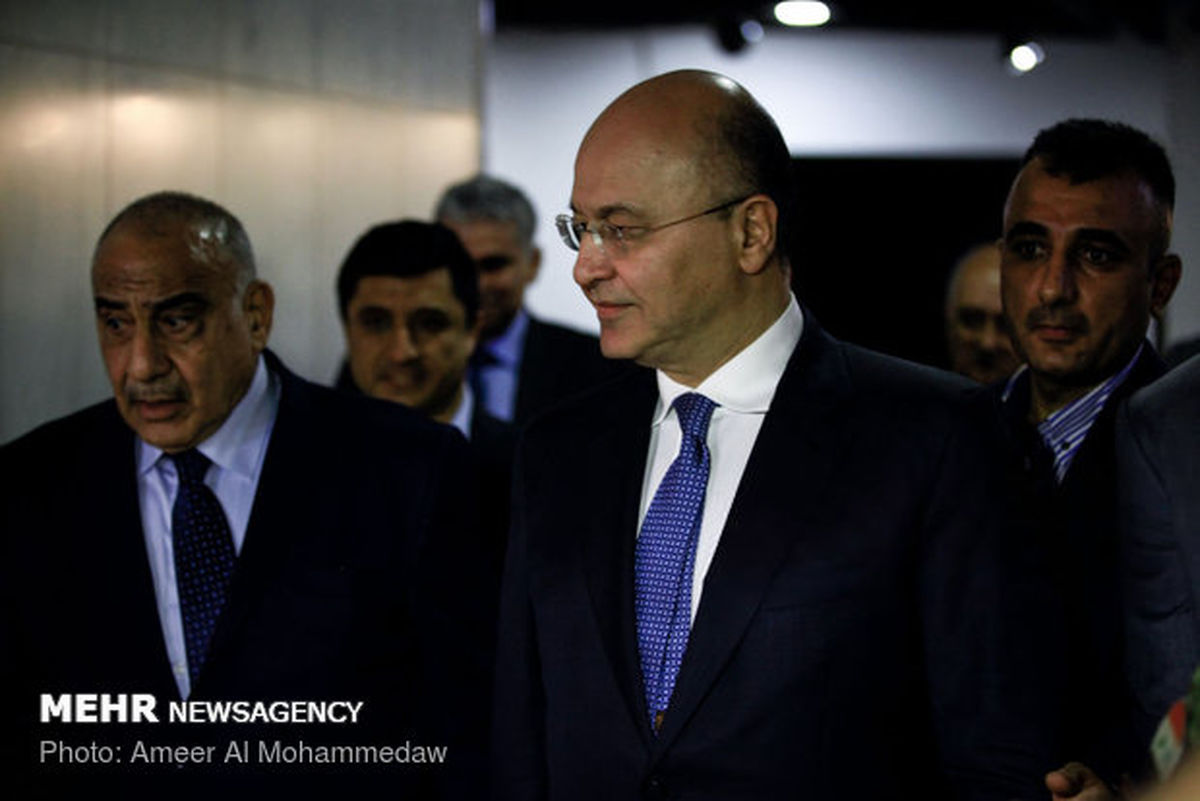 رایزنی «صالح» و «عبدالمهدی» درباره فرایند تکمیل کابینه عراق
