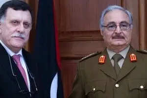 دیدار خلیفه حفتر و 