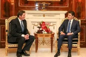 گفتگوی نیچروان بارزانی با هیئت آمریکایی در مورد حل 