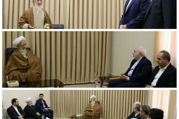 دیدار وزیر خارجه با آیت‌الله جوادی آملی