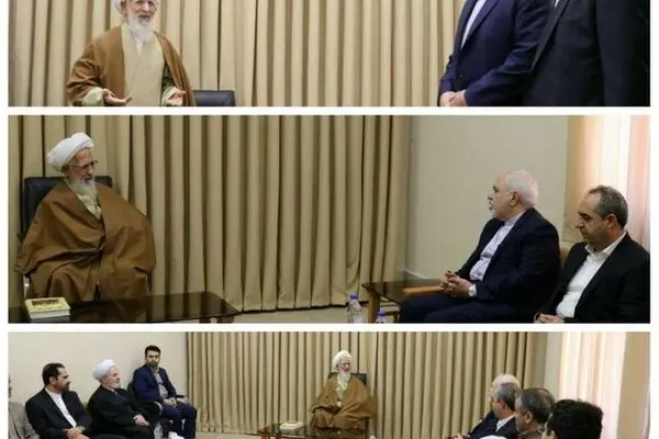 دیدار وزیر خارجه با آیت‌الله جوادی آملی