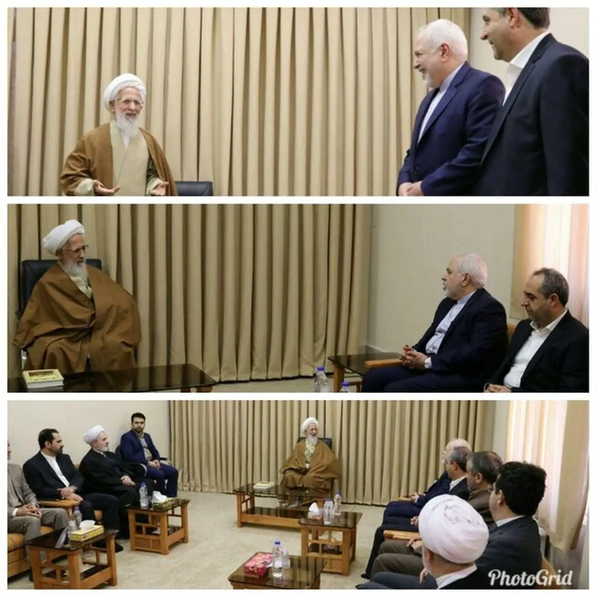 دیدار وزیر خارجه با آیت‌الله جوادی آملی