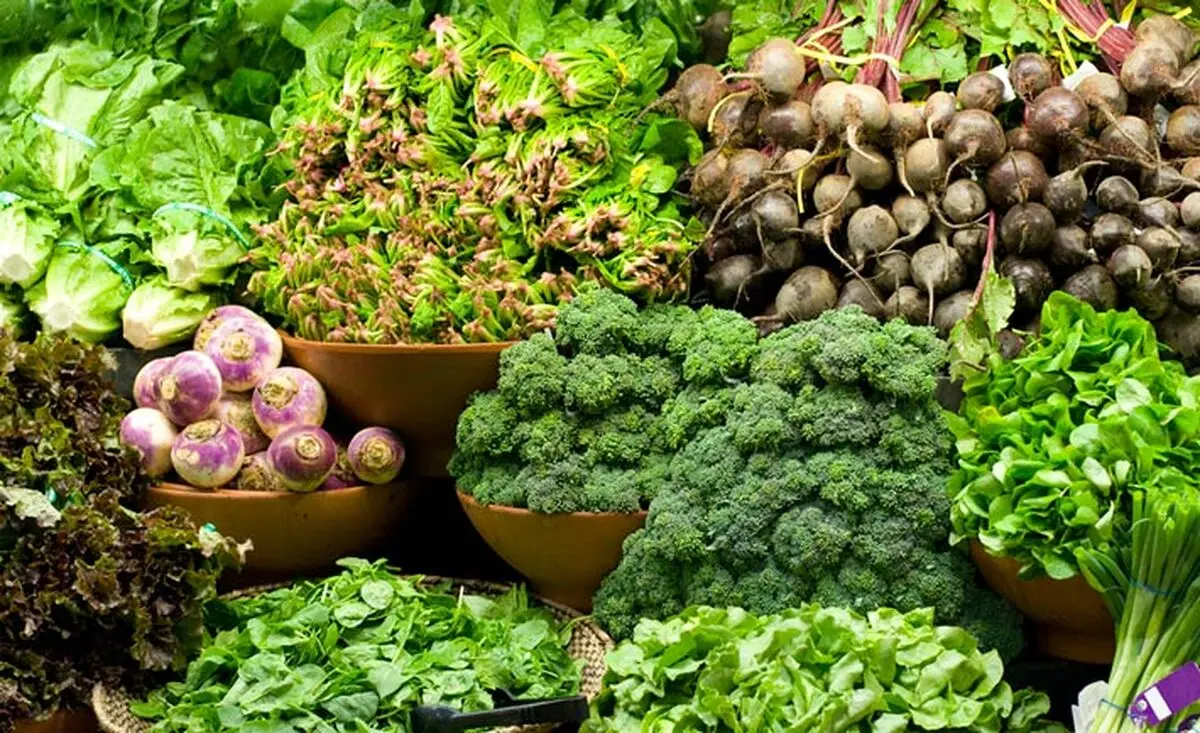 قیمت انواع سبزی و صیفی در غرفه تره بار