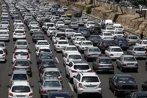 ترافیک پرحجم در هراز، چالوس و کرج-قزوین/ بارش برف در خراسان شمالی و رضوی