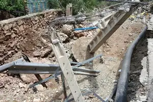 برق ۲۵ روستا گلستان بر اثر وقوع سیل قطع است