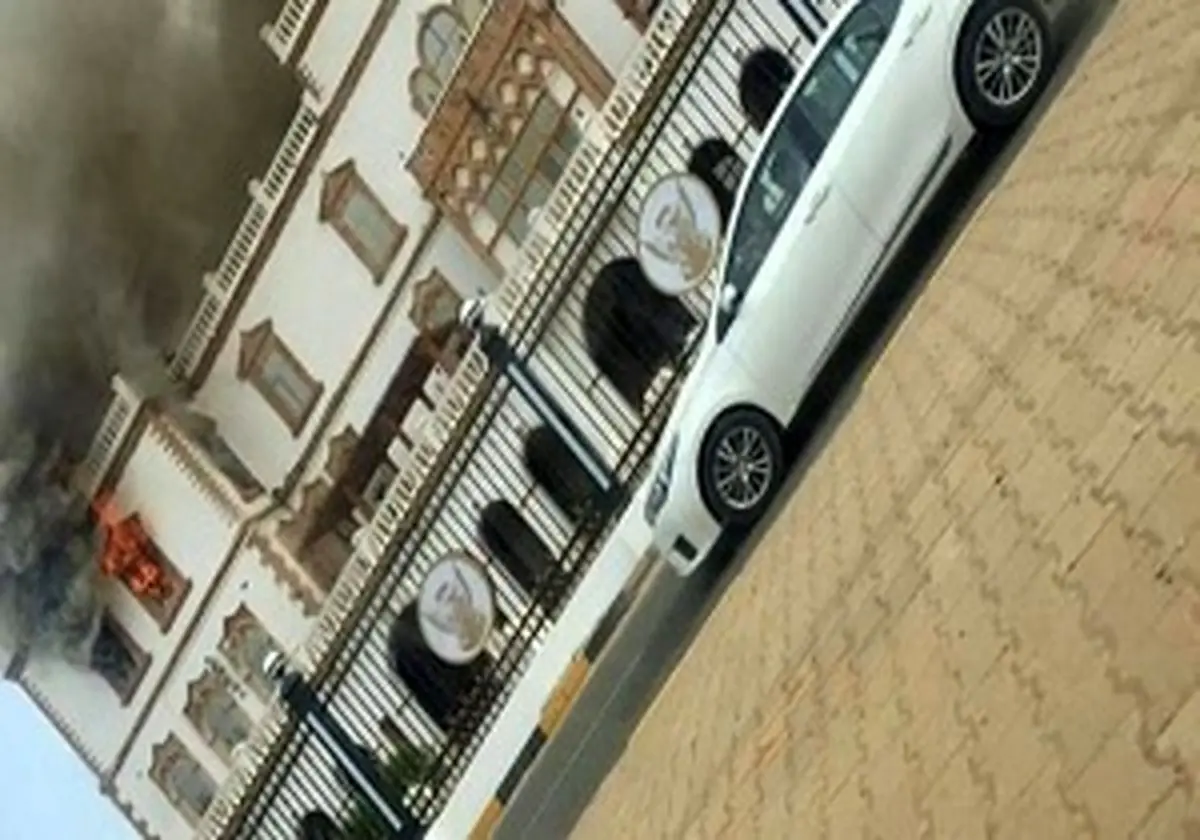 کاخ قدیم ریاست جمهوری سودان در آتش سوخت