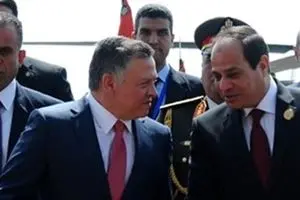 شاه اردن وارد قاهره شد