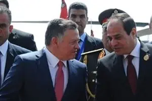 شاه اردن وارد قاهره شد