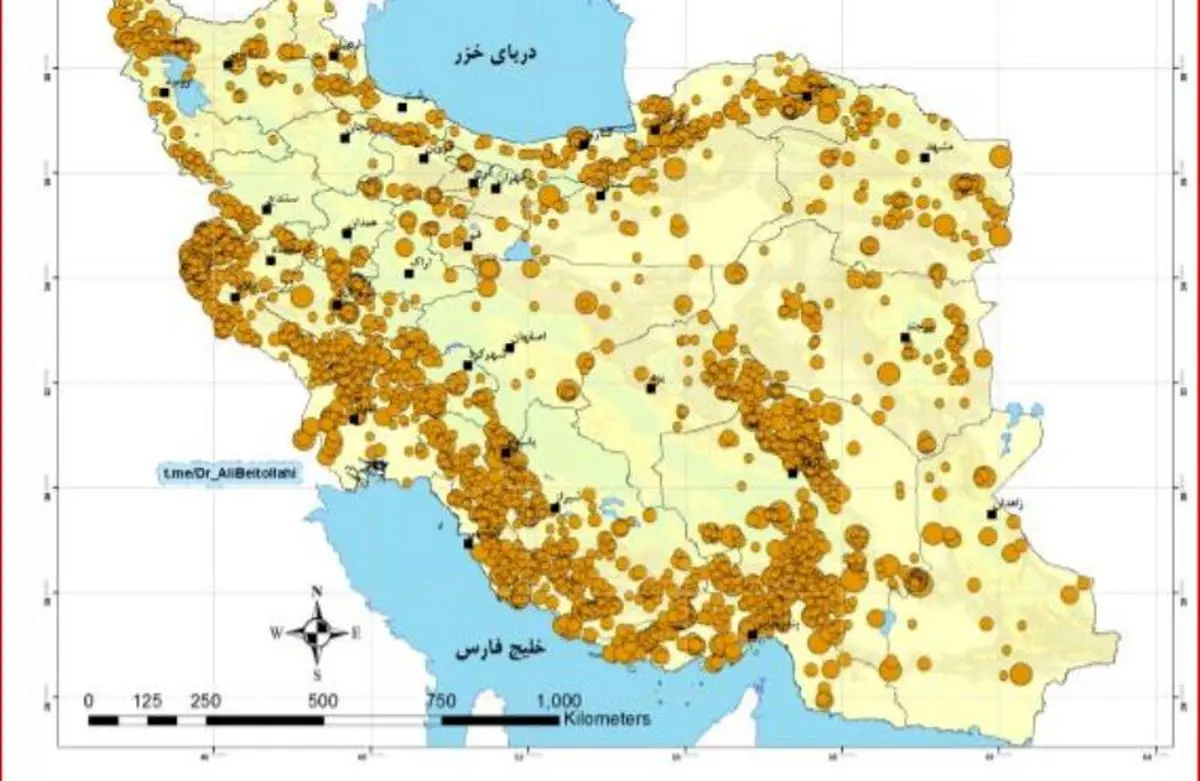 استان‌های کرمانشاه و کرمان رکوردار وقوع زلزله در سال ۹۷