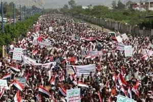 تظاهرات میلیونی یمنی‌ها در چهارمین سالگرد جنگ علیه یمن