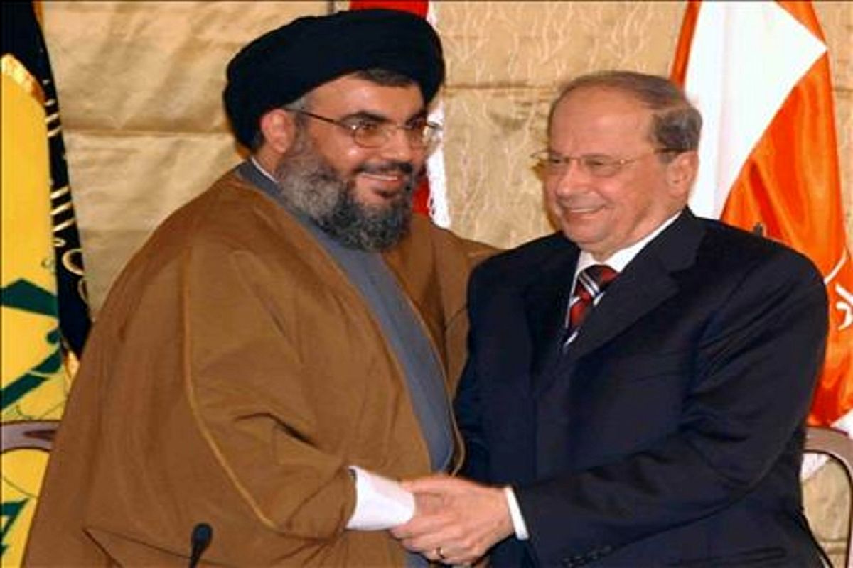 رییس جمهوری لبنان همچنان از حزب الله حمایت می کند