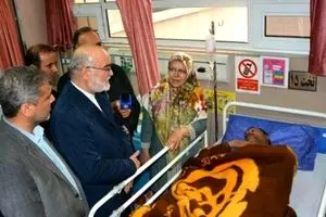 عیادت رییس سازمان بازرسی از مصدومان حادثه سیل شیراز