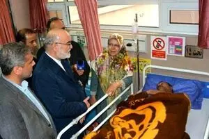 عیادت رییس سازمان بازرسی از مصدومان حادثه سیل شیراز