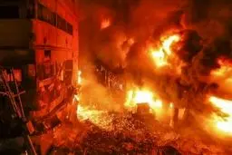 آتش سوزی مهیب در پایتخت بنگلادش