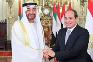 دیدار ولی‌عهد ابوظبی با رئیس‌جمهور مصر
