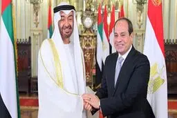 دیدار ولی‌عهد ابوظبی با رئیس‌جمهور مصر