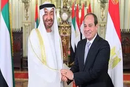 دیدار ولی‌عهد ابوظبی با رئیس‌جمهور مصر