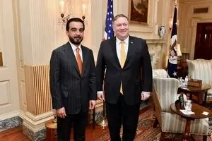 رئیس مجلس عراق با وزیر خارجه آمریکا دیدار کرد
