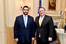 معاون وزیر دفاع سعودی با وزیر خارجه آمریکا دیدار کرد