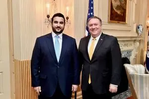معاون وزیر دفاع سعودی با وزیر خارجه آمریکا دیدار کرد