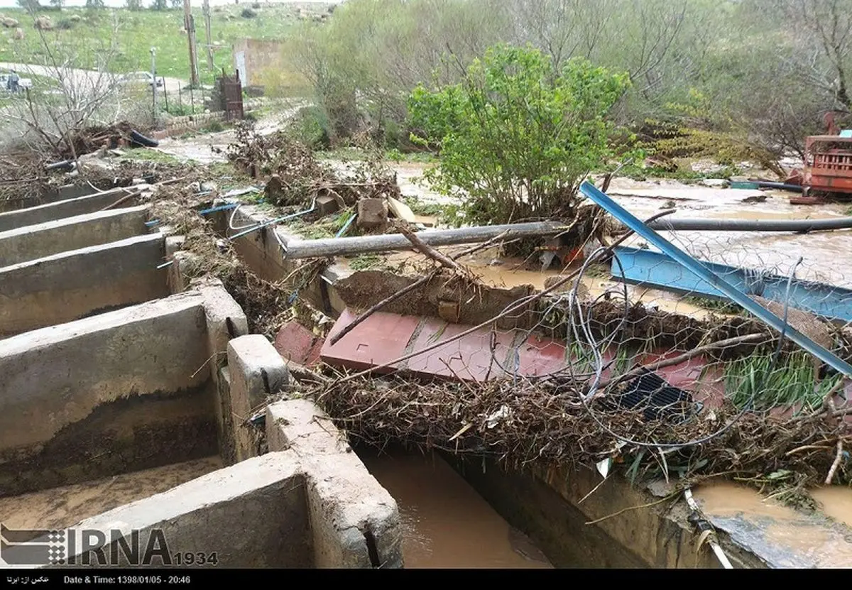 هزینه بازسازی خسارت سیل در کرمانشاه ۷۶۵میلیارد تومان است