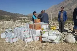 تصاویر/ ارسال محموله‌های هلال‌احمر برای کمک به سیل‌زدگان گلستان