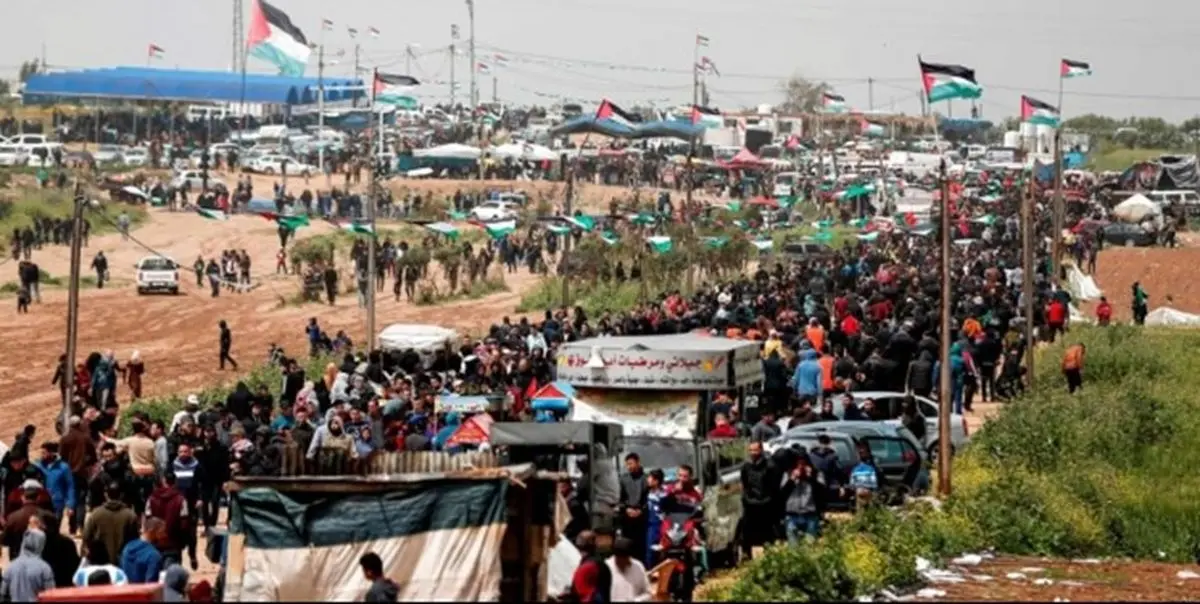 سه شهید و بیش از ۱۰۰ زخمی در تظاهرات «روز زمین» در غزه