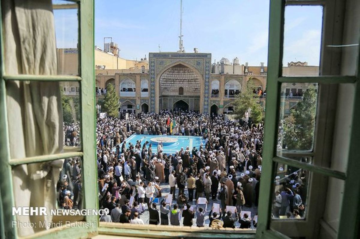 تجمع بزرگ حوزویان امروز در مدرسه فیضیه برگزار می‌شود