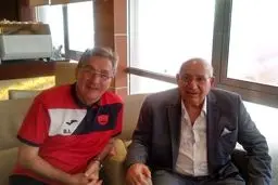 حضور حشمت مهاجرانی در اردوی پرسپولیس + عکس