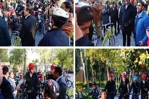 حناچی در اولین سه‌شنبه کاری سال ۹۸ هم با دوچرخه به محل کارش رفت