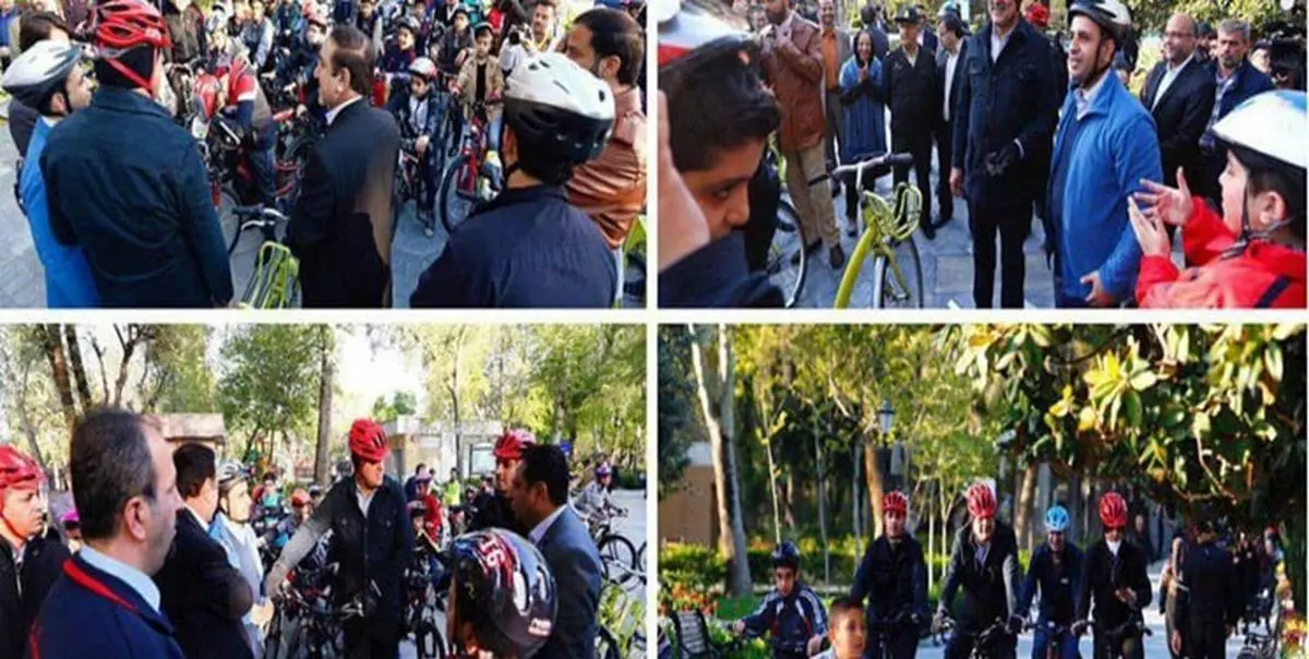 حناچی در اولین سه‌شنبه کاری سال ۹۸ هم با دوچرخه به محل کارش رفت