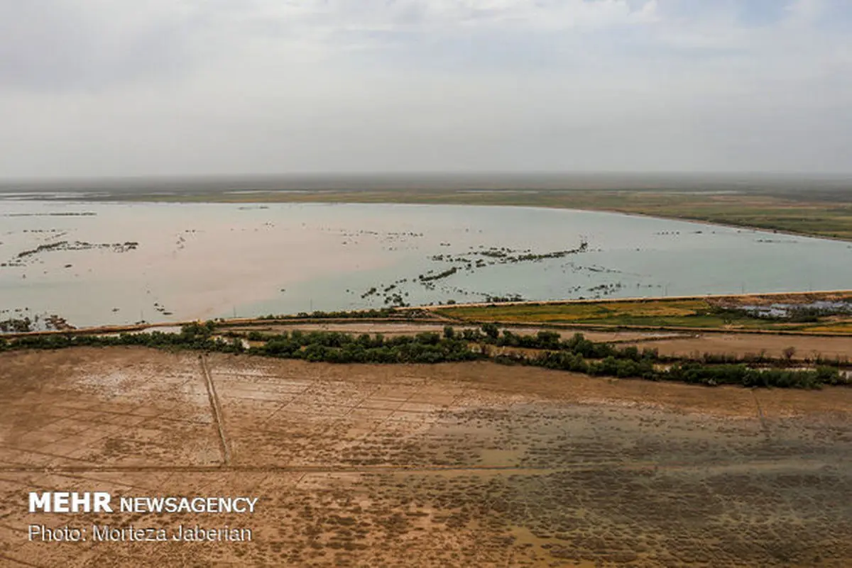 ۱۷۴ هزار هکتار از زمینهای خوزستان زیر آب است