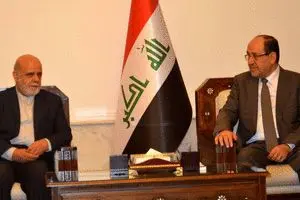 دیدار نوری مالکی با سفیر ایران در عراق