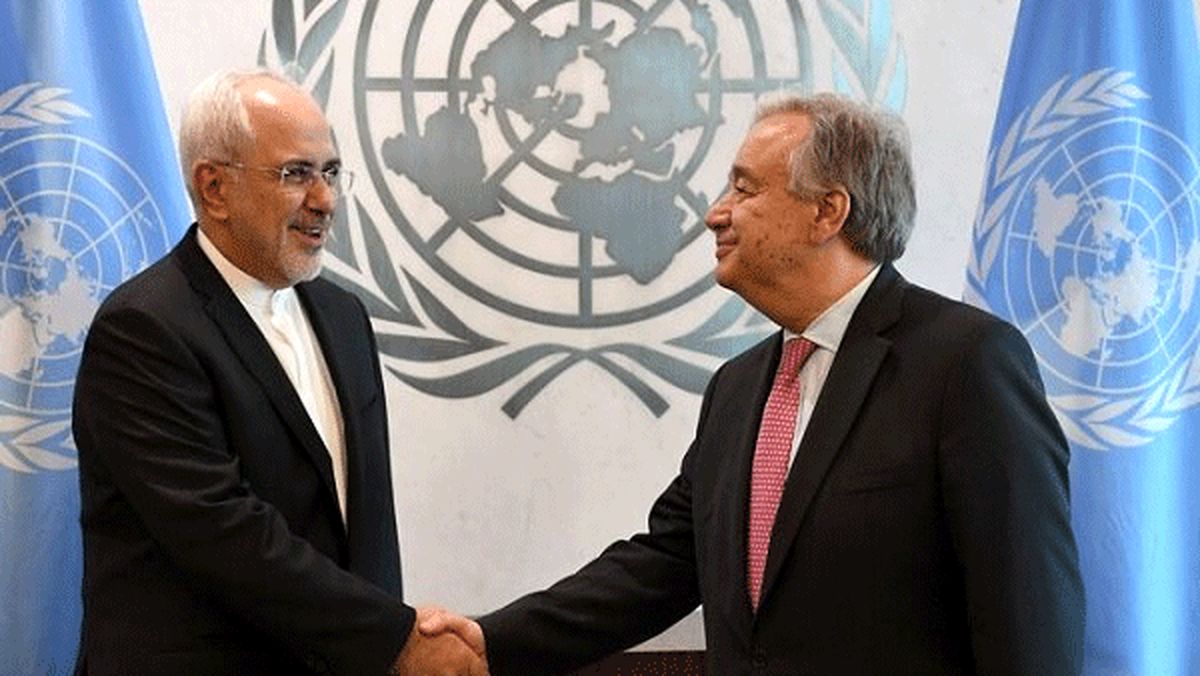 دیدار ظریف با دبیرکل سازمان ملل