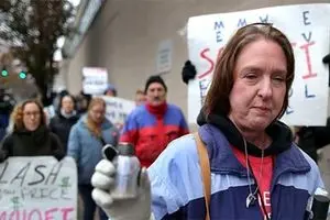 تجمع اعتراضی بیماران آمریکایی مقابل کنگره