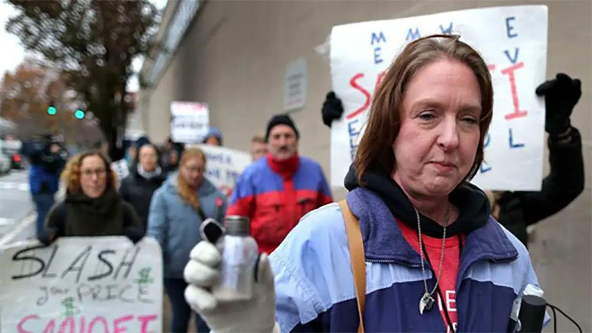 تجمع اعتراضی بیماران آمریکایی مقابل کنگره