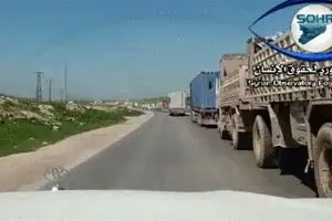 ورود صد کامیون سلاح و تجهیزات از جانب آمریکا به شرق سوریه