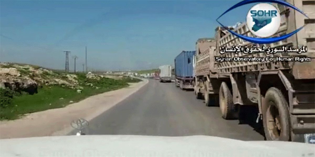 ورود صد کامیون سلاح و تجهیزات از جانب آمریکا به شرق سوریه