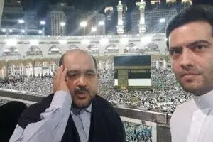 بازخوانی تیتراژ «یوسف پیامبر» توسط کریم منصوری در کنار کعبه+فیلم