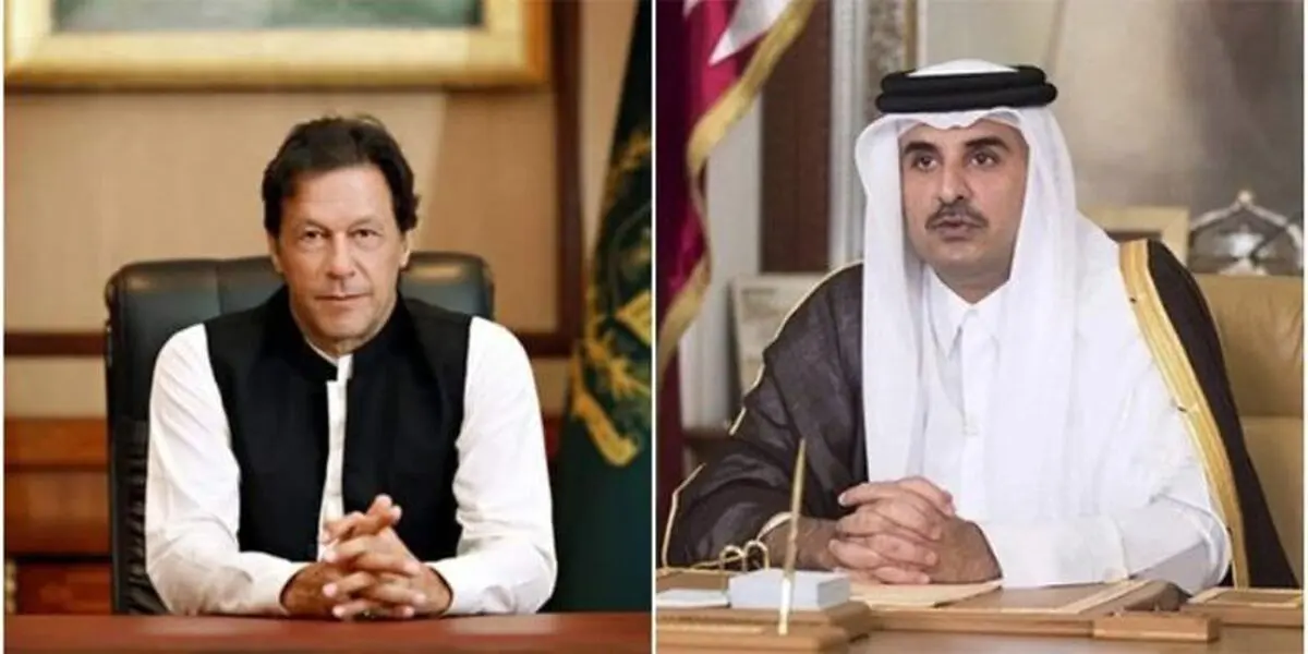 گفتگوی تلفنی عمران خان و امیر قطر در مورد کشمیر