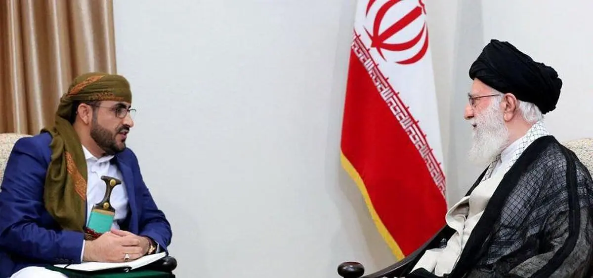 دیدار سخنگوی جنبش انصارالله یمن و هیئت همراه با رهبر انقلاب اسلامی