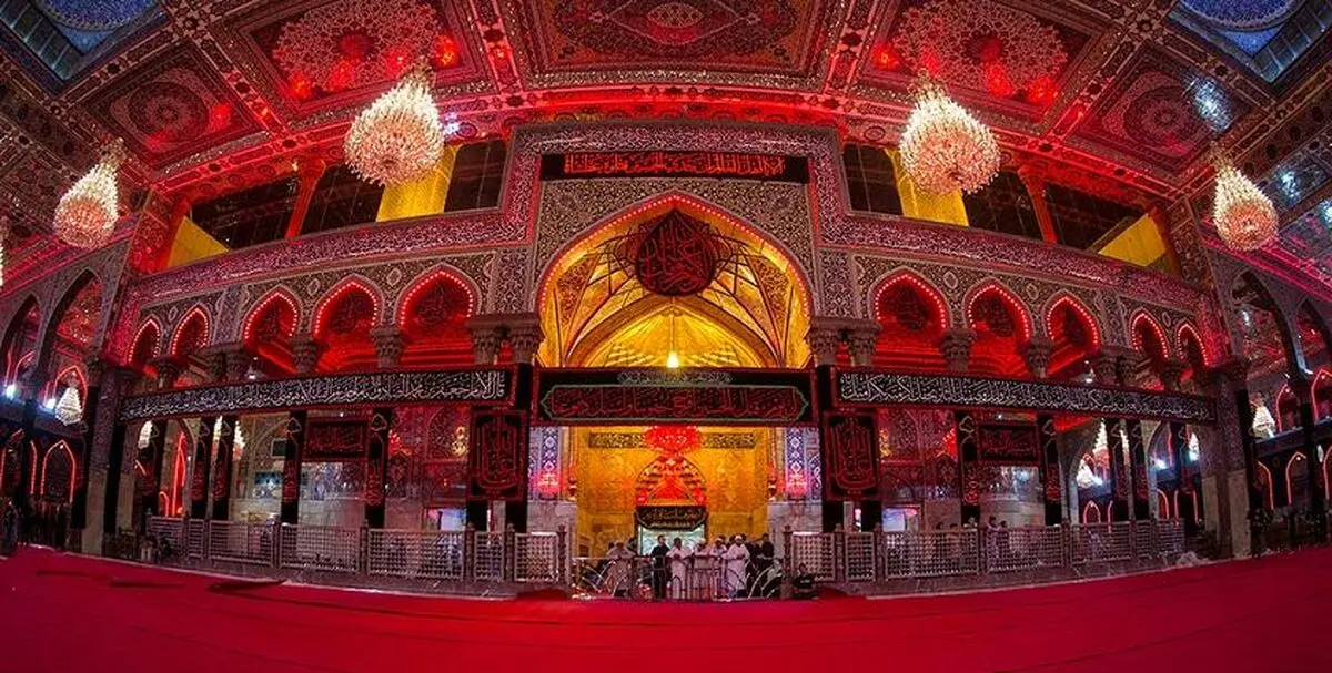 آماده شدن حرم امام حسین (ع) برای روز عاشورا + تصاویر